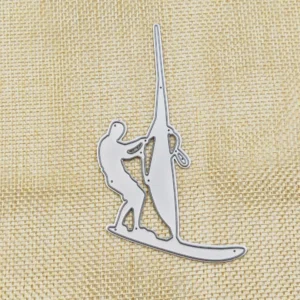 Sailing Surfer Metal Cutting Dies - character metal cutting dies - detail view