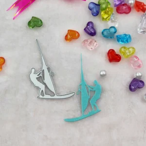 Sailing Surfer Metal Cutting Dies - character metal cutting dies - size chart