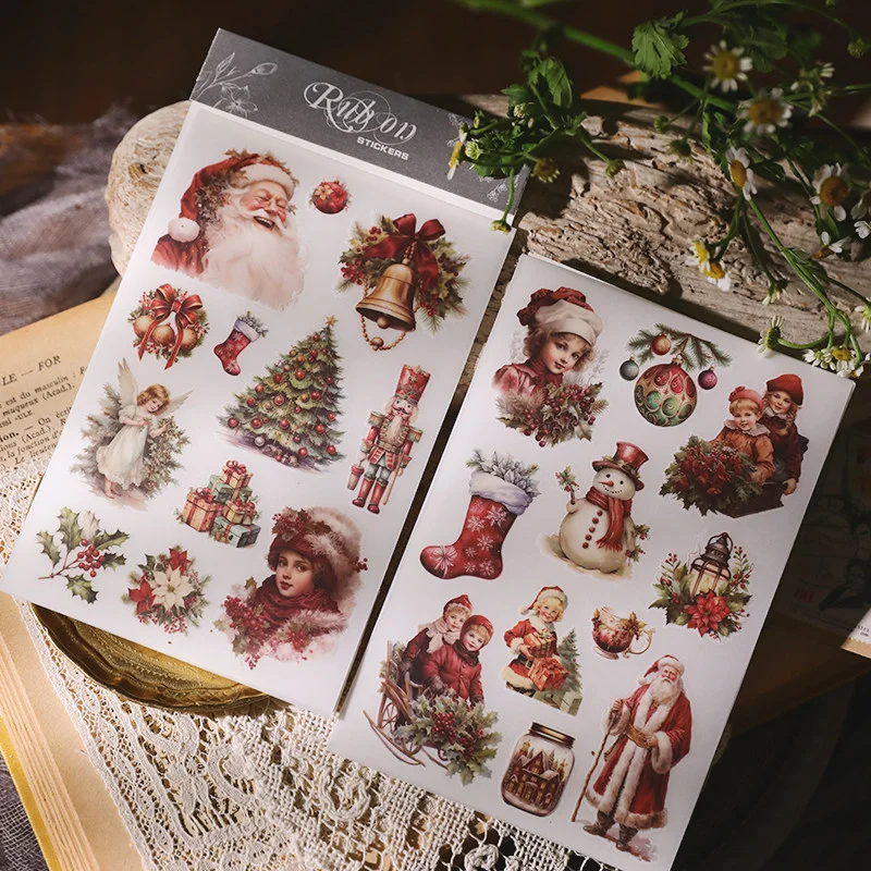 Santa Christmas Rub On Transfer Stickers - 2 Sheets Pack - detail image 4