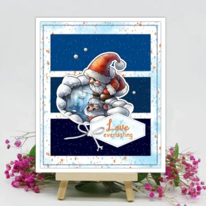 Sumflying Santa Claus Reindeer Sleigh Clear Stamps Santa Claus Clear Stamps 02