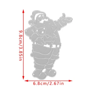 Santa Claus Metal Cutting Dies Detail View - 240-DC-565