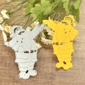 Santa Claus Metal Cutting Dies Side View - 240-DC-565