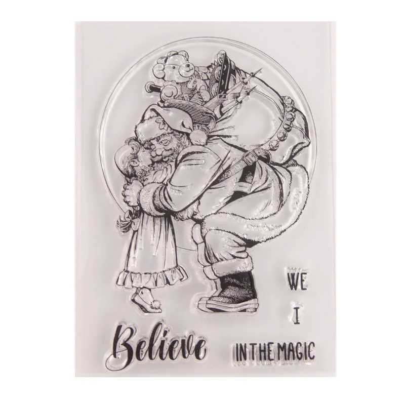 santa-claus-stamp-set-2 Santa Claus Stamp Set - detail view | clear stamp