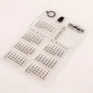 Schedule Calendar Stamp Set - lifestyle photo | clear stamp