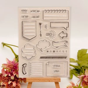 Schedule Label Planner Clear Stamp Set - main product photo | clear stamp