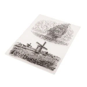 Schooner Boats & Windmills Stamp Set - packaging photo | clear stamp