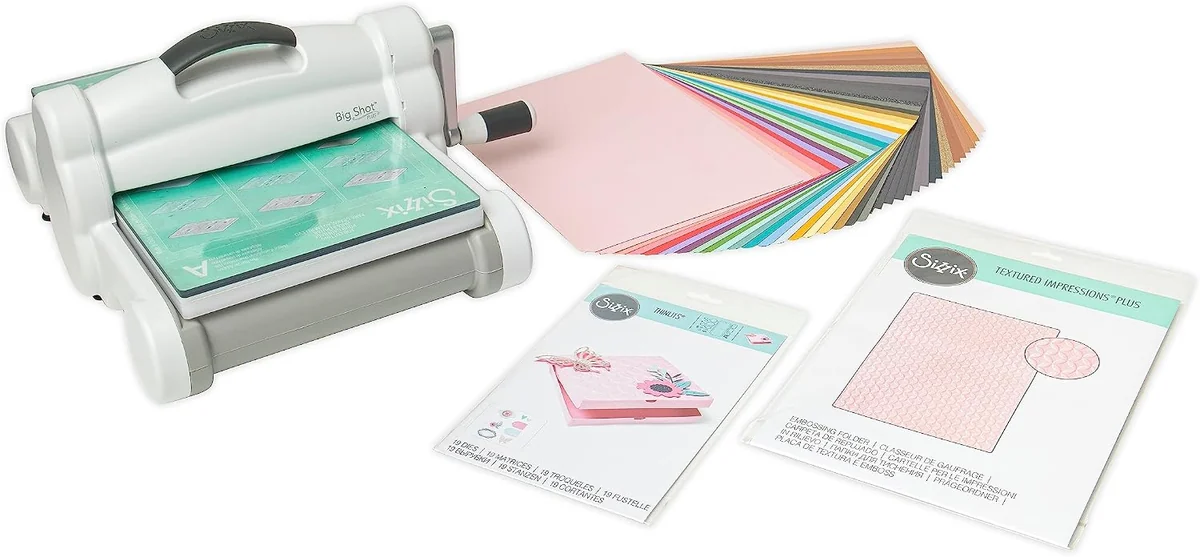 Best Embossing Machines in 2026: A Real-World Buyer’s Guide Sizzix Big Shot Plus starter kit with machine, dies and embossing folders