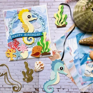 Sumflying Seahorse Marine Life Metal Cutting Dies Seahorse Metal Cutting Dies 02