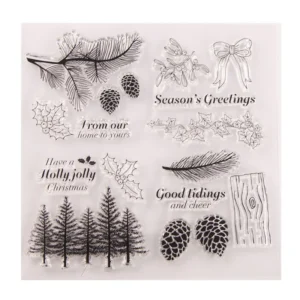 Seasons Greeting Stamp Set - packaging photo | clear stamp