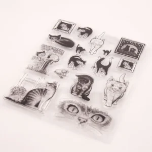 Set Of Cats Stamp Set - lifestyle photo | clear stamp