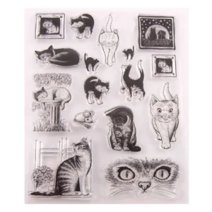 Set Of Cats Stamp Set - packaging photo | clear stamp