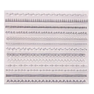 Set Of Straight Lines Stamp Set - packaging photo | clear stamp