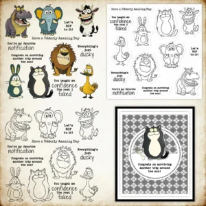 Seven Animals Clear Stamps 00