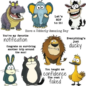 Seven Animals Clear Stamps 01