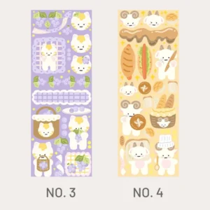 Animal and Fruit Cartoon Coated Paper Sticker Animal and Fruit Cartoon Coated Paper Sticker