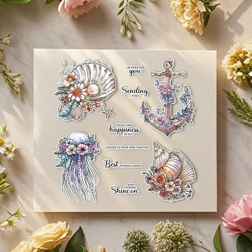 Shell Jellyfish Clear Stamps 03 Shell Jellyfish Clear Stamps 03