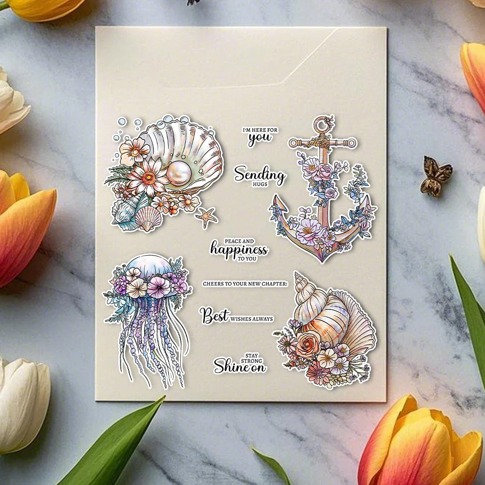 Shell Jellyfish Clear Stamps 05 Shell Jellyfish Clear Stamps 05