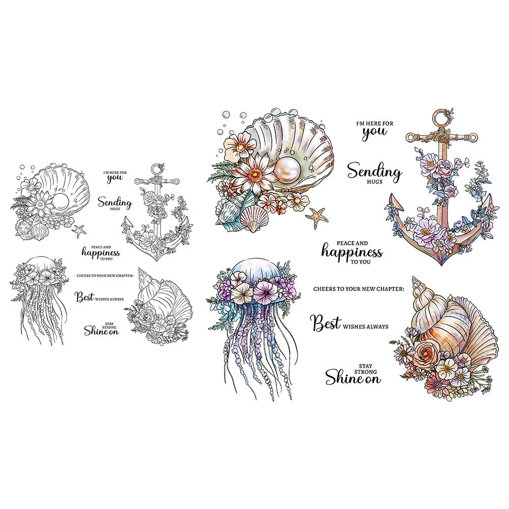 Shell Jellyfish Clear Stamps 07 Shell Jellyfish Clear Stamps 07