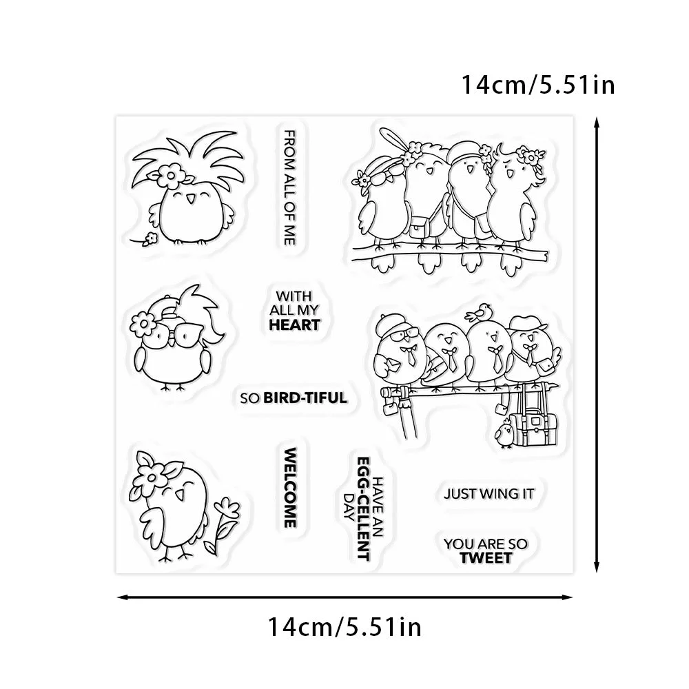 Simple Birds Clear Stamps 02 Simple Birds Clear Stamps 02
