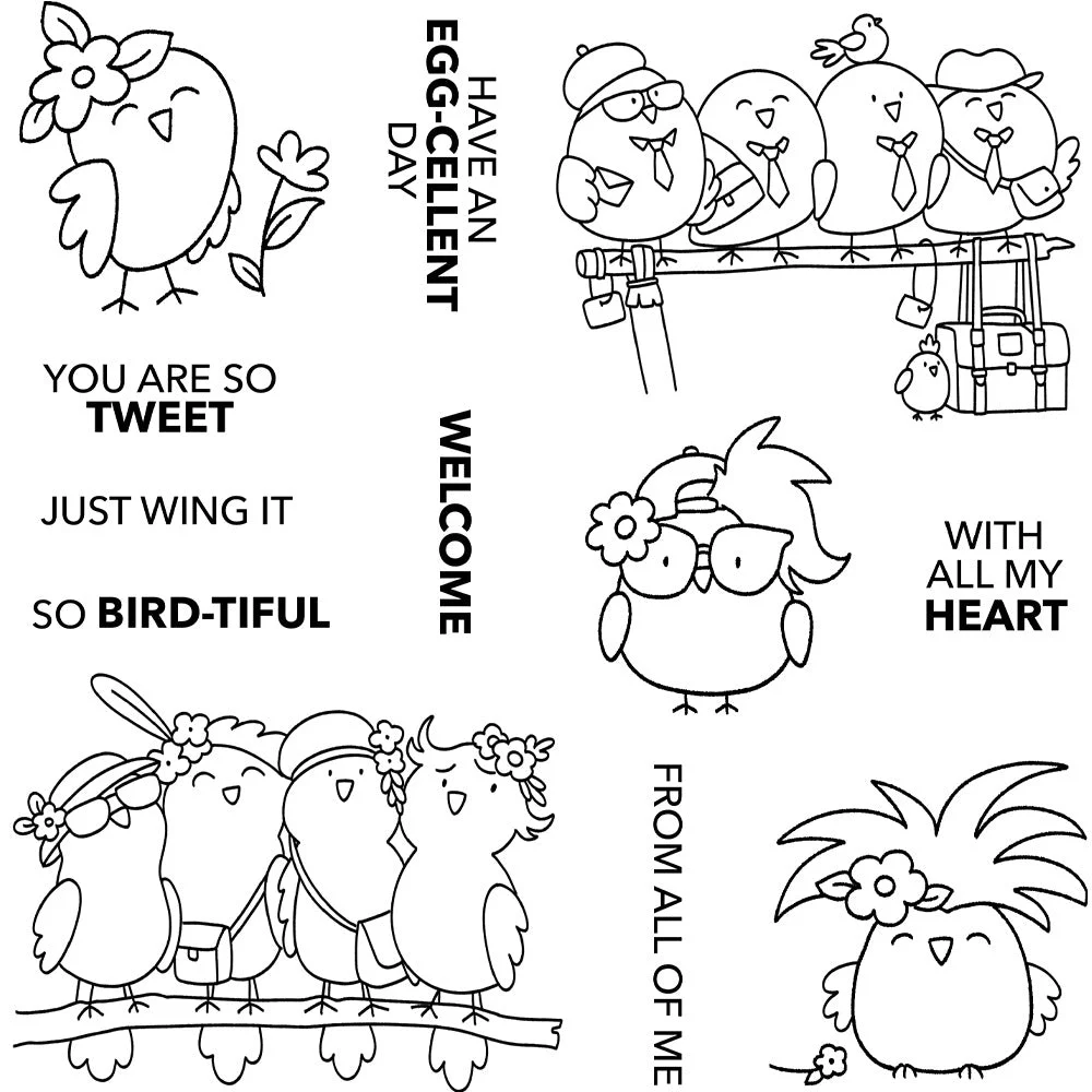 Simple Birds Clear Stamps 04 Simple Birds Clear Stamps 04