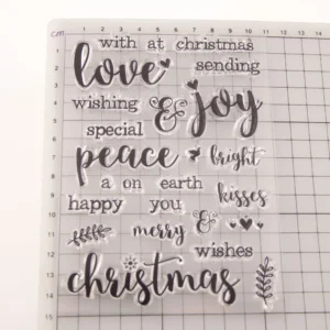 Simple Word Stamp Set - detail view | clear stamp