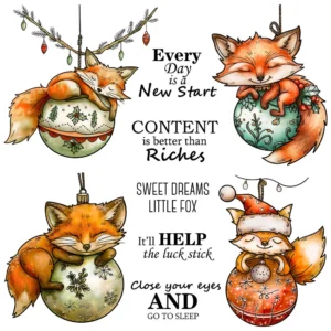 Sleeping Fox Clear Stamps 00
