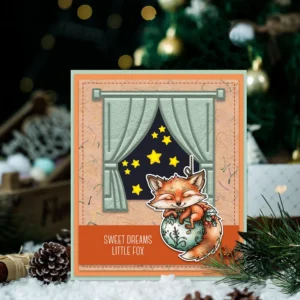 Sumflying Sleeping Fox Moon Stars Clear Stamps Sleeping Fox Clear Stamps 05