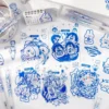 Cute Cartoon Blue Animal Clear Transparent Sticker