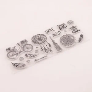 Smile Hello Stamp Set - lifestyle photo | clear stamp