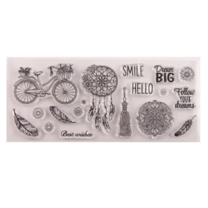 Smile Hello Stamp Set - packaging photo | clear stamp