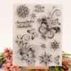 Snowflake Butterfly Stamp Set - main product photo | clear stamp