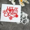 Snowflake Let it snow Letter main product photo | word metal cutting dies