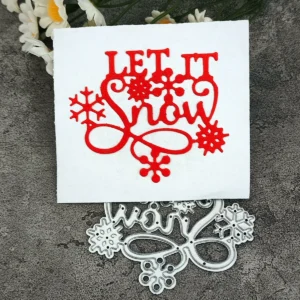 Snowflake Let it snow Letter product photo 4 | word metal cutting dies