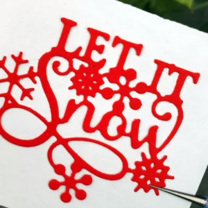 Snowflake Let it snow Letter product photo 5 | word metal cutting dies