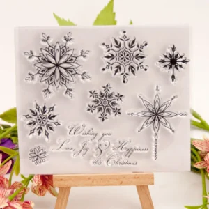 Snowflake Stamp Set - main product photo | clear stamp