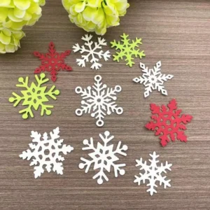 Sumflying Snowflakes metal cutting die - detail view