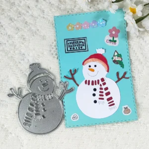 Snowman Metal Cutting Dies Side View - 240-DC-1240