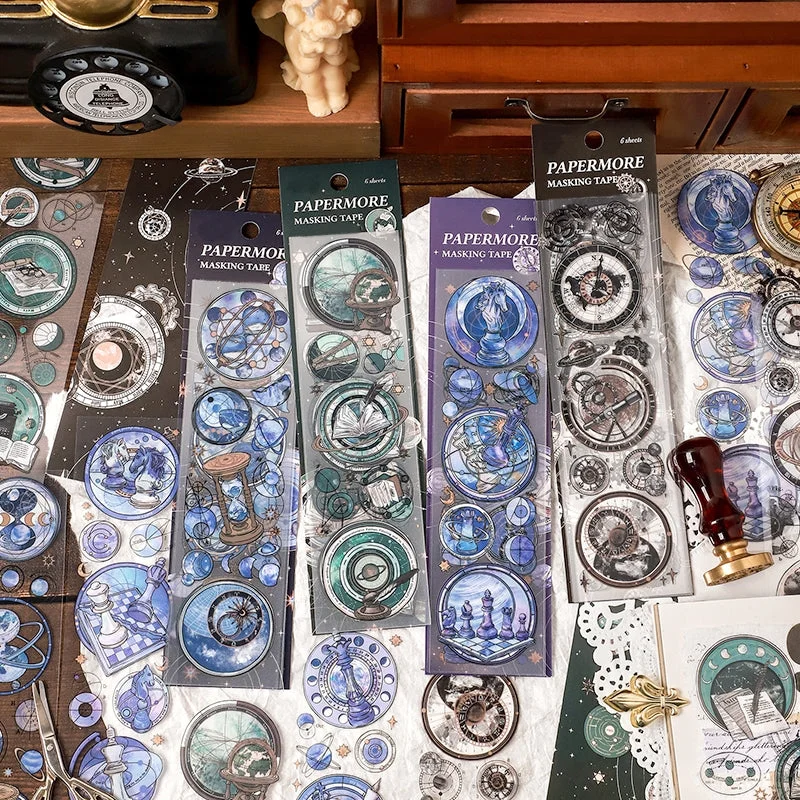 Sumflying Space Themed Clear Transparent Stickers - image 1 Sumflying Space Themed Clear Transparent Stickers - image 1