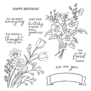 Spring Flowers Clear Stamps 3 05