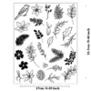 Spring Pinecone Flower Leaves Stamp Set - main product photo | clear stamp