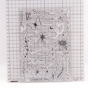 Spring Plants Stamp Set Spring Plants Stamp Set - size chart | clear stamp