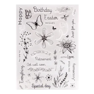 Spring Plants Stamp Set Spring Plants Stamp Set - packaging photo | clear stamp