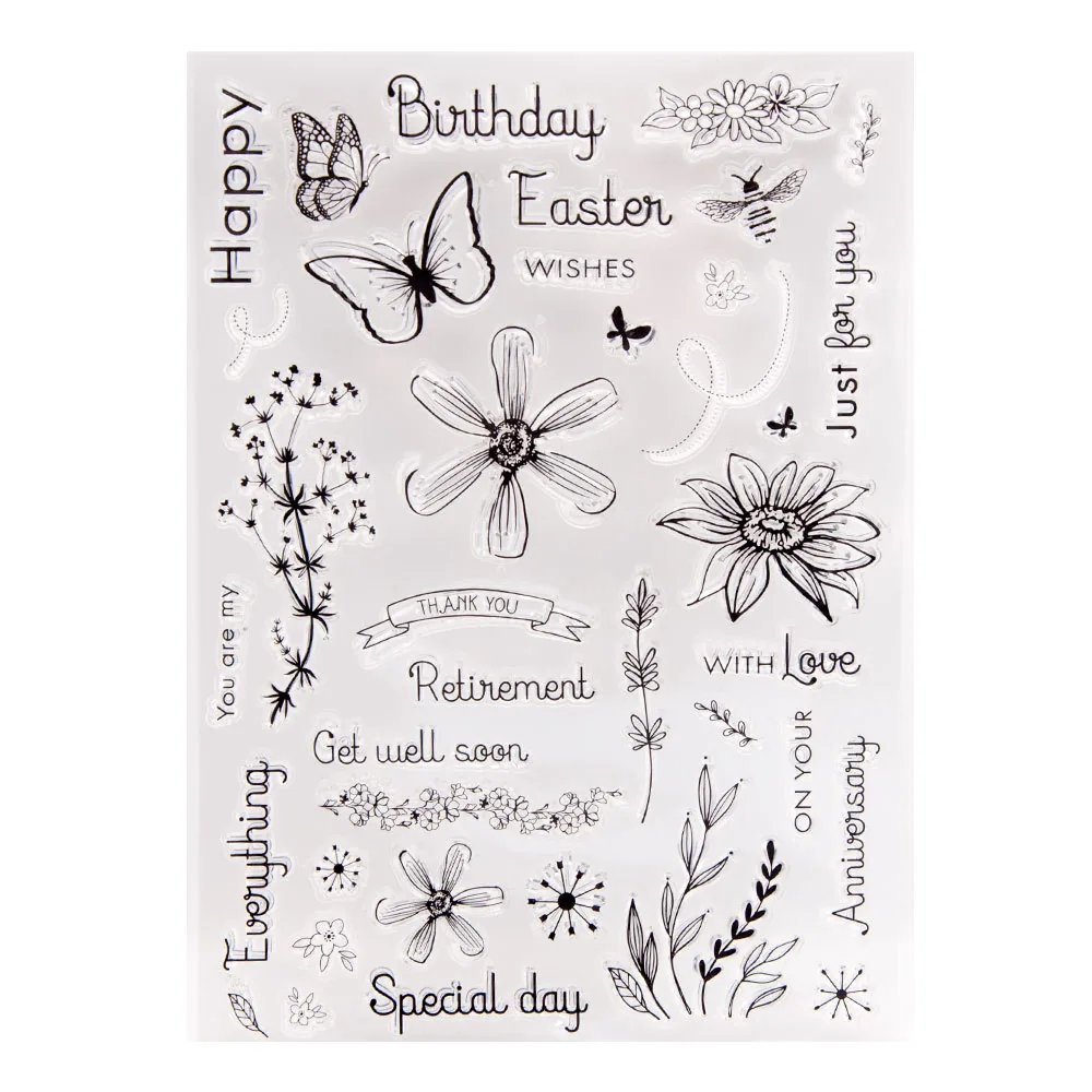 spring-plants-stamp-set-5 Spring Plants Stamp Set - packaging photo | clear stamp