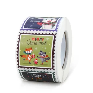 Sumflying Square Christmas Decorative Seal Stickers - image 1