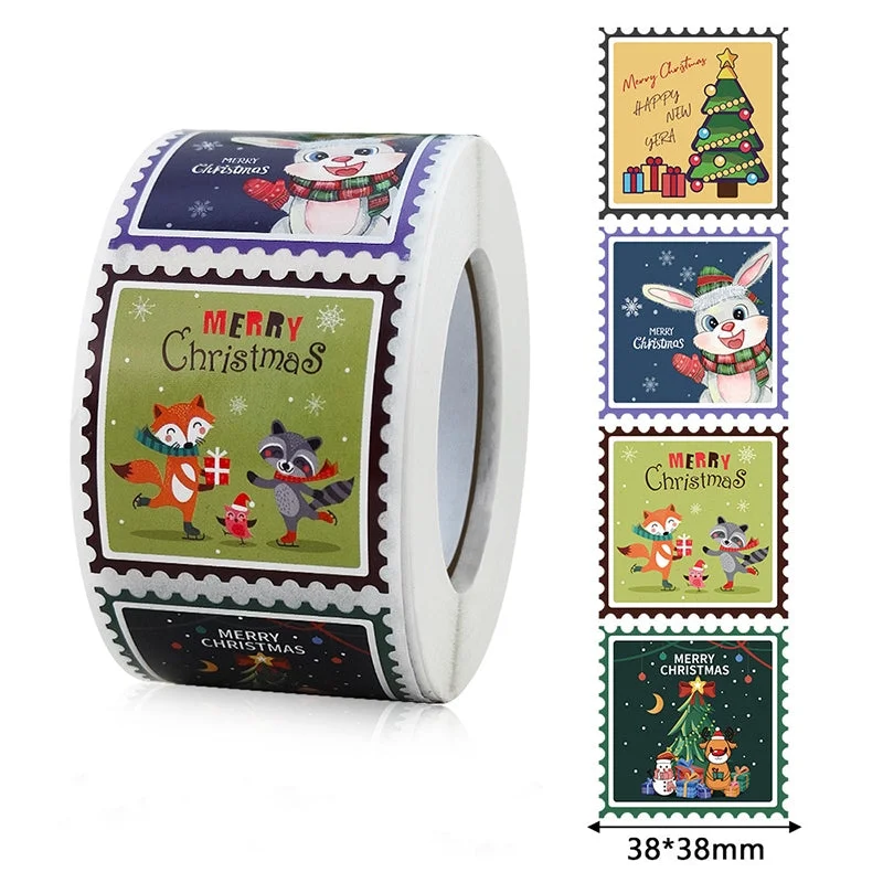 Sumflying Square Christmas Decorative Seal Stickers - image 7 Sumflying Square Christmas Decorative Seal Stickers - image 7