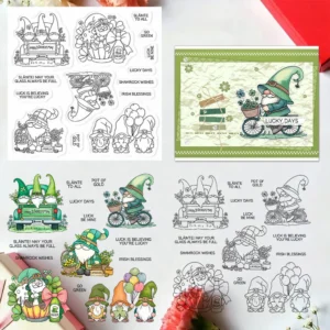 St Patricks Day Gnomes Clear Stamps 00