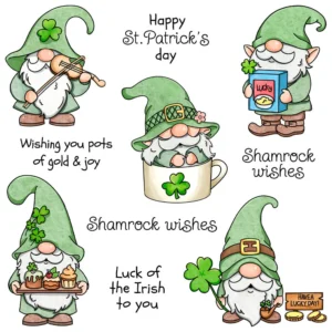 St Patricks Gnomes Clear Stamps 00