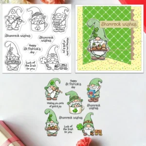 St Patricks Gnomes Clear Stamps 01