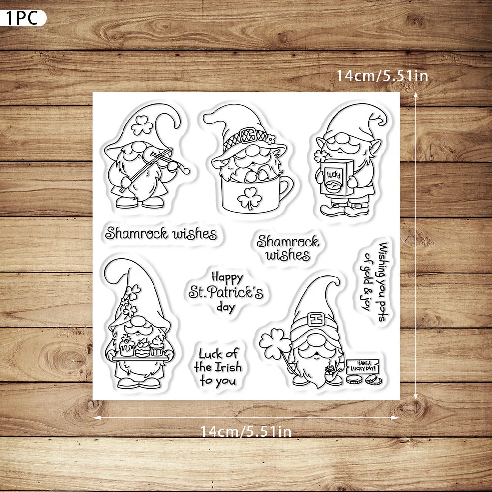 St Patricks Gnomes Clear Stamps 02 St Patricks Gnomes Clear Stamps 02