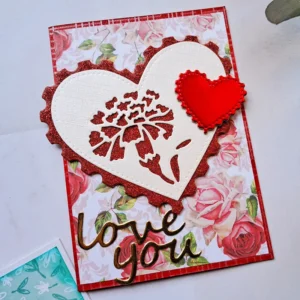 Stackable Love Frame Cutting Dies 00